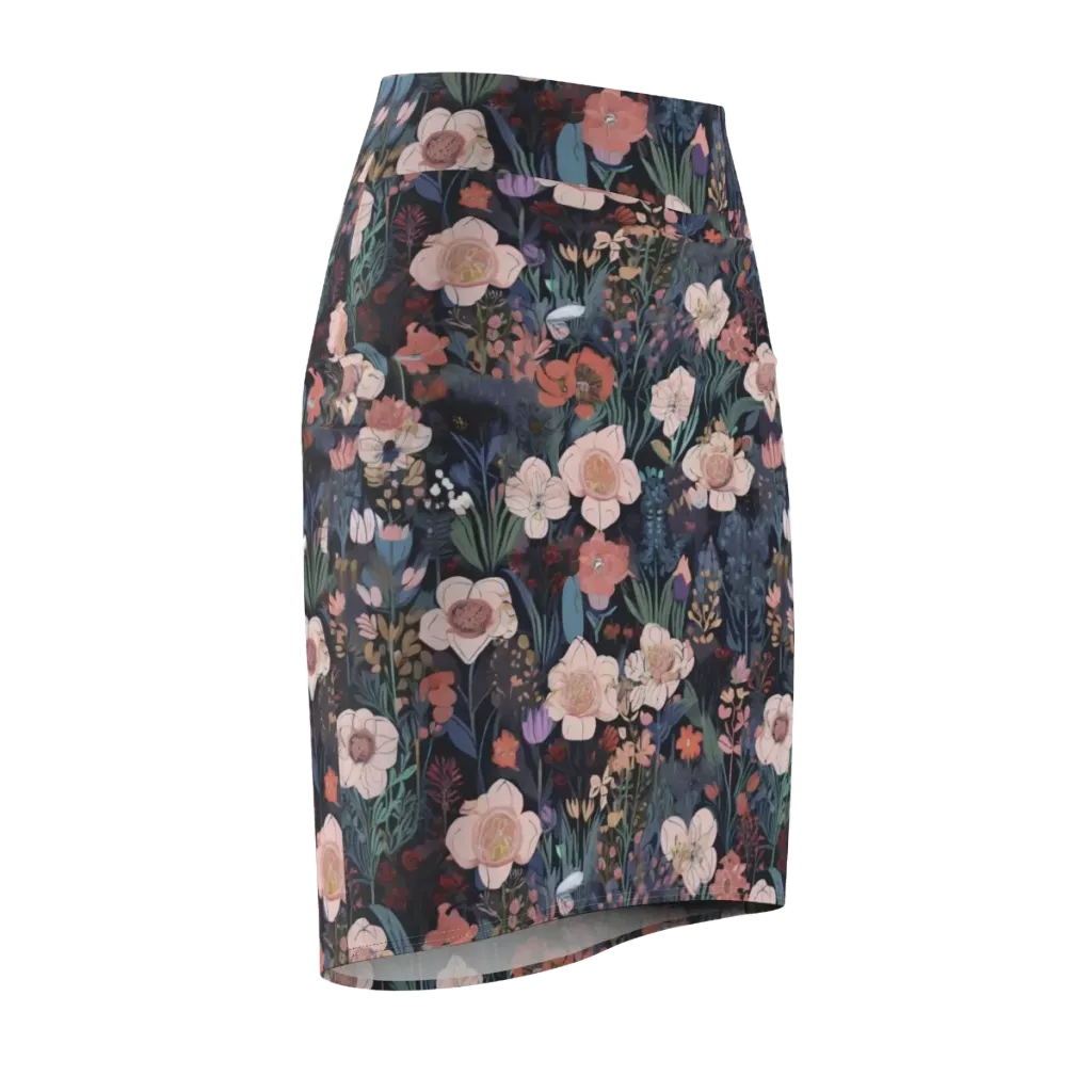 Midnight Conservatory on Pencil Skirt — Front Side