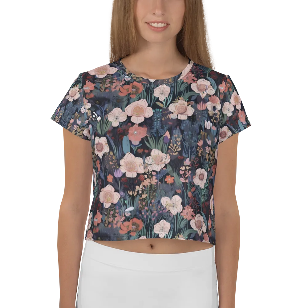 Midnight Conservatory on Crop Tee — Front