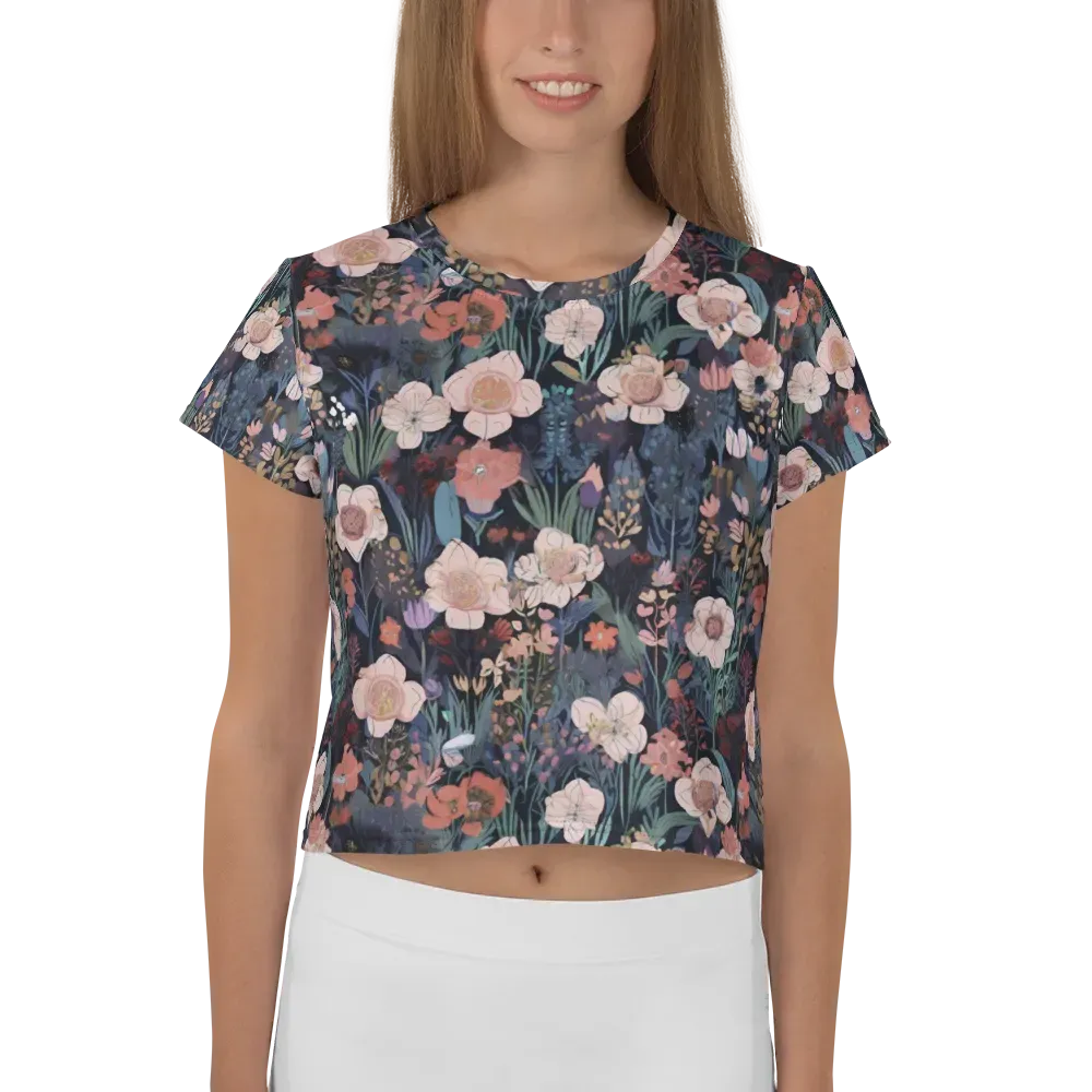 Midnight Conservatory on Crop Tee — Front