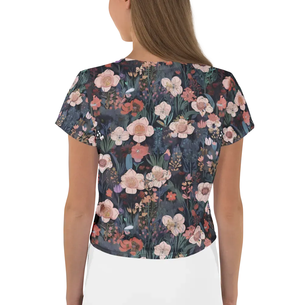 Midnight Conservatory on Crop Tee — Back