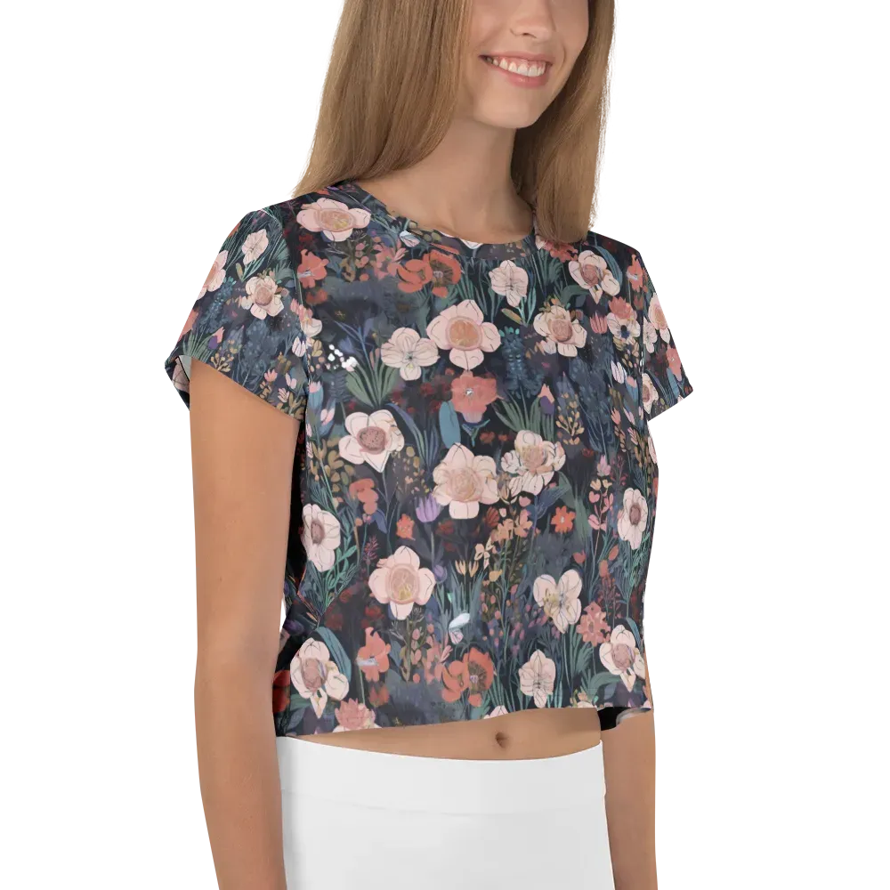 Midnight Conservatory on Crop Tee — Right