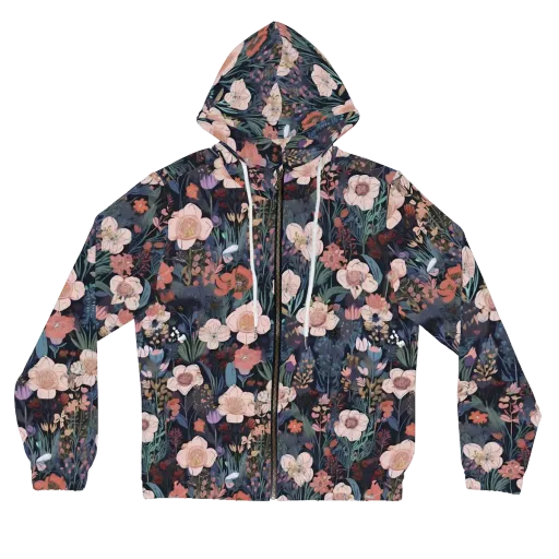 Midnight Conservatory on a Women's Full-Zip Hoodie