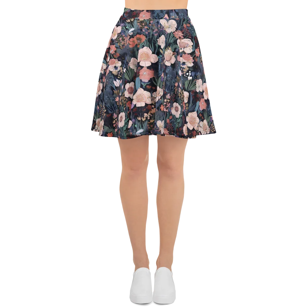 Midnight Conservatory on Skater Skirt — Front