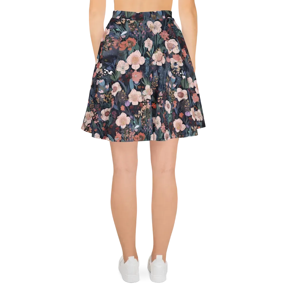 Midnight Conservatory on Skater Skirt — Back