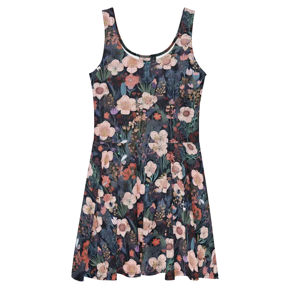 Midnight Conservatory on Skater Dress — Front