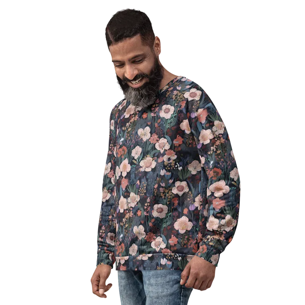 Midnight Conservatory on Sweatshirt — Left Front