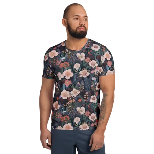 Midnight Conservatory on a Men's Athletic T-Shirt