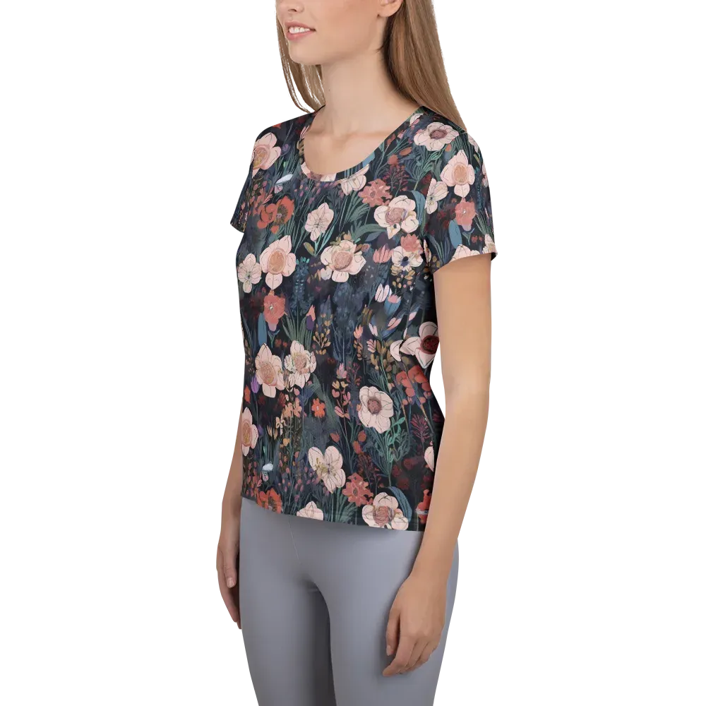Midnight Conservatory on Women's Athletic T-Shirt — Left