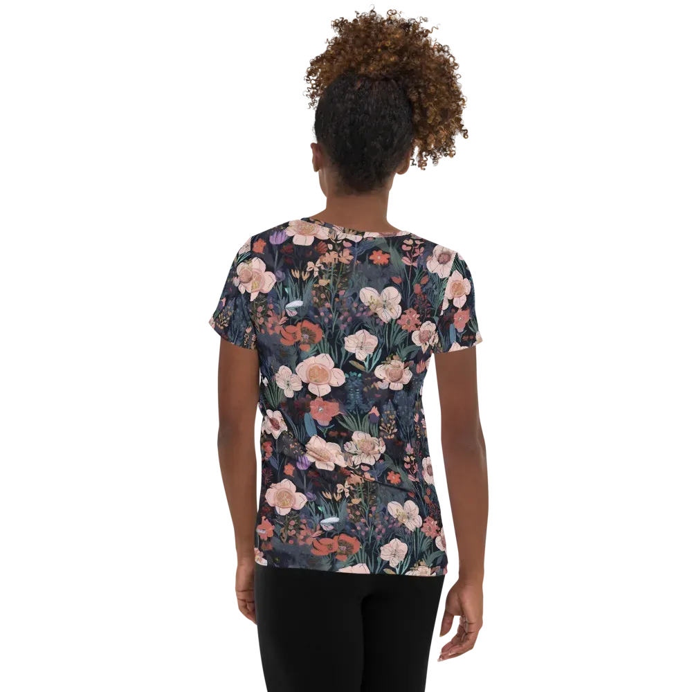 Midnight Conservatory on Women's Athletic T-Shirt — Back