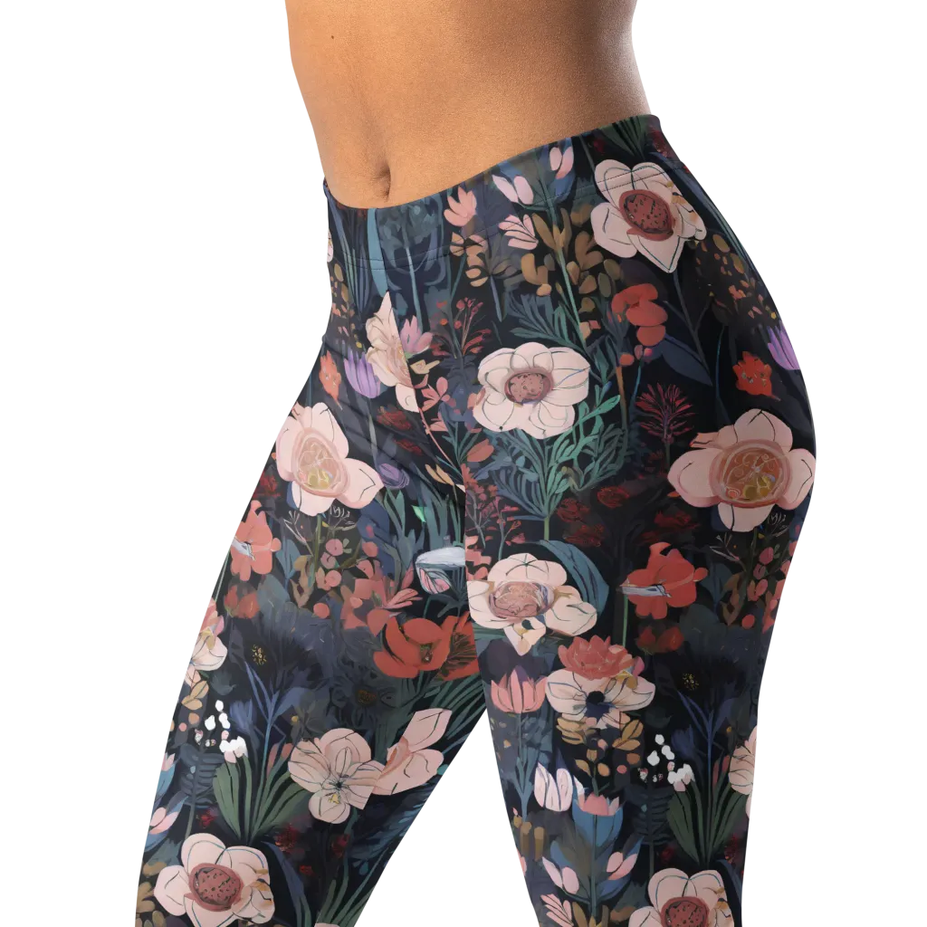 Midnight Conservatory on Leggings — Left Front