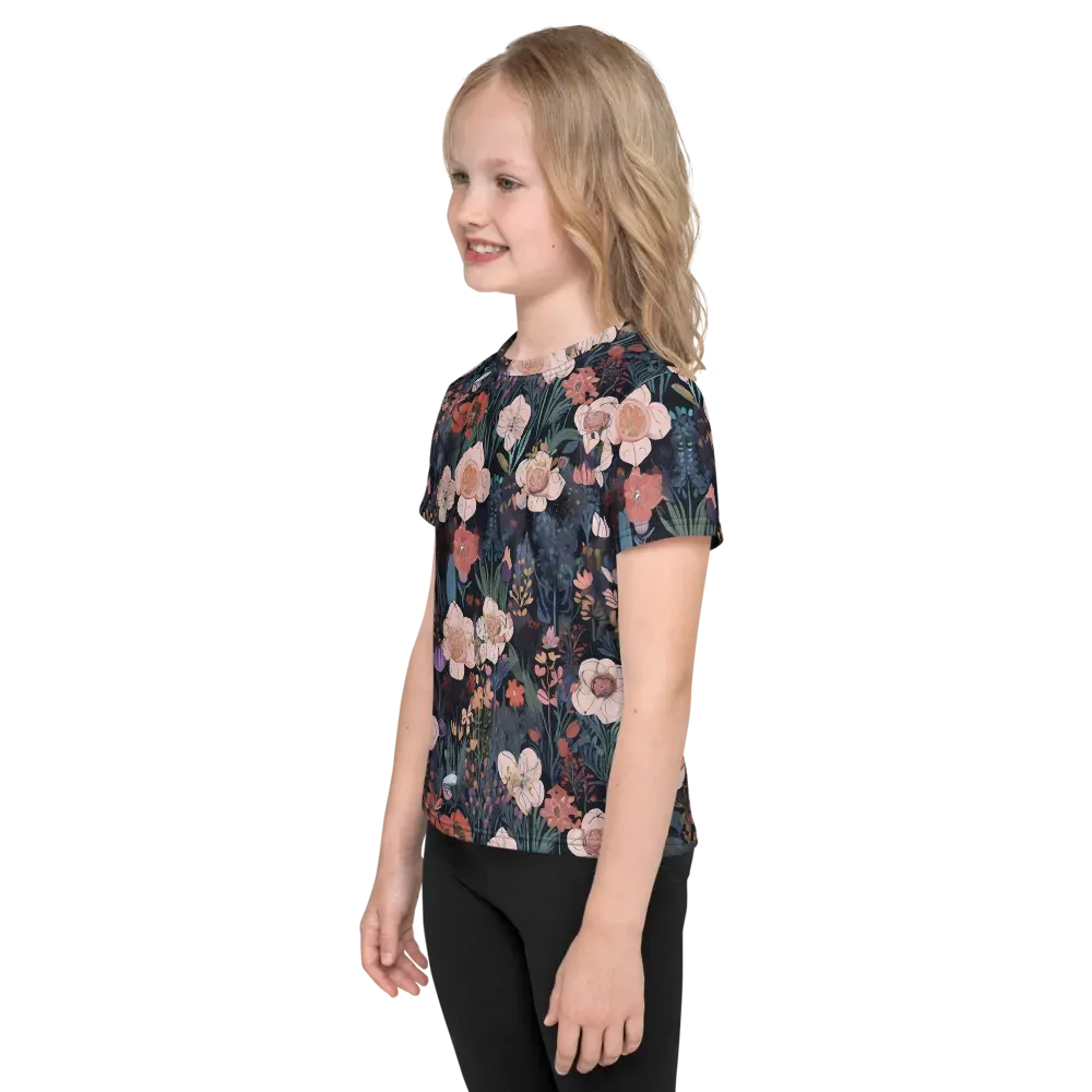 Midnight Conservatory on Kids Crew Neck T-Shirt — Left