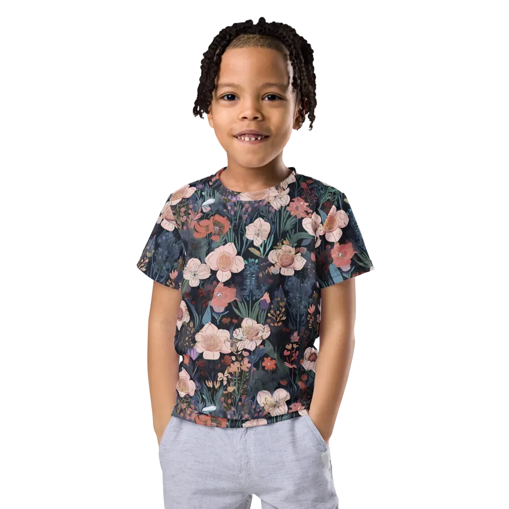 Midnight Conservatory on Kids Crew Neck T-Shirt — Front