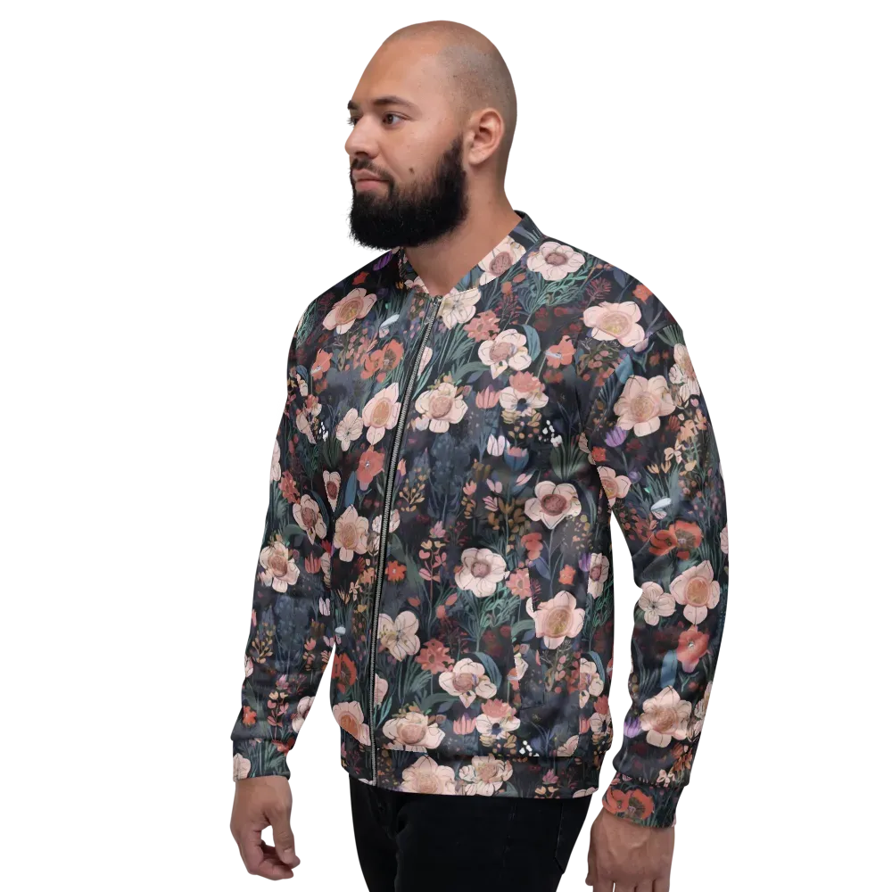 Midnight Conservatory on Bomber Jacket — Left