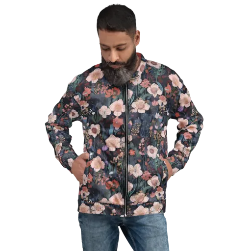 Midnight Conservatory on a Bomber Jacket
