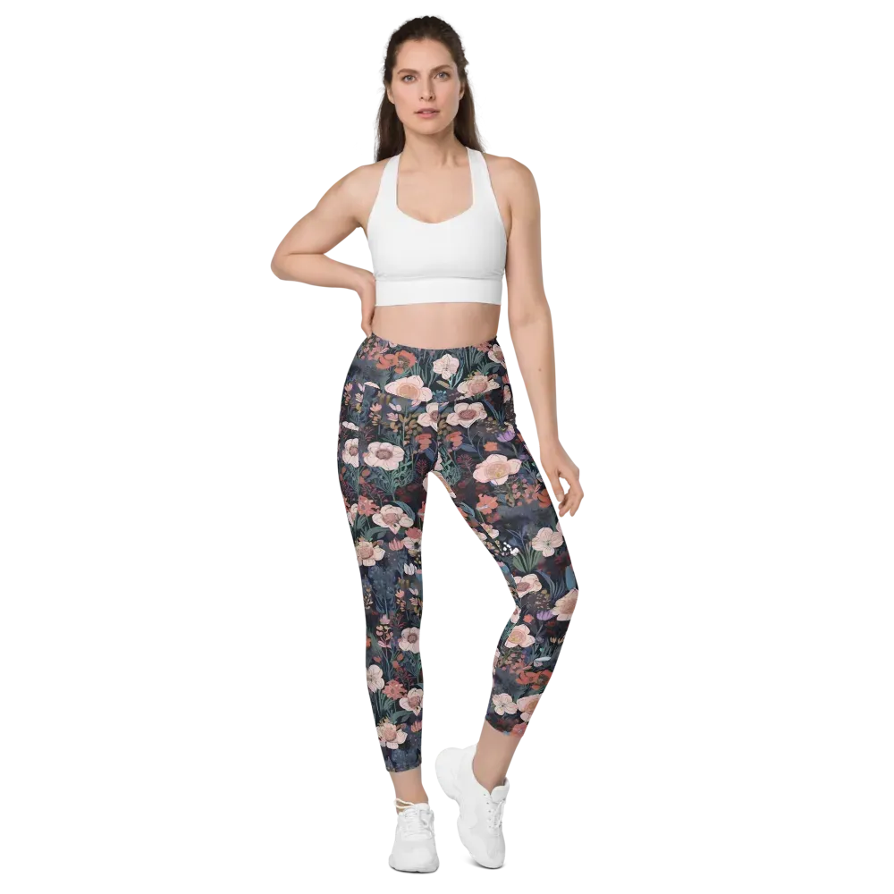 Midnight Conservatory on Leggings with Pockets — Front