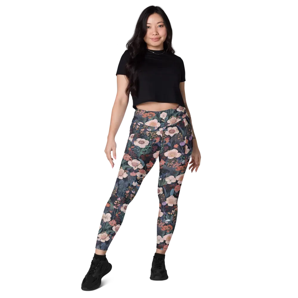 Midnight Conservatory on Leggings with Pockets — Front
