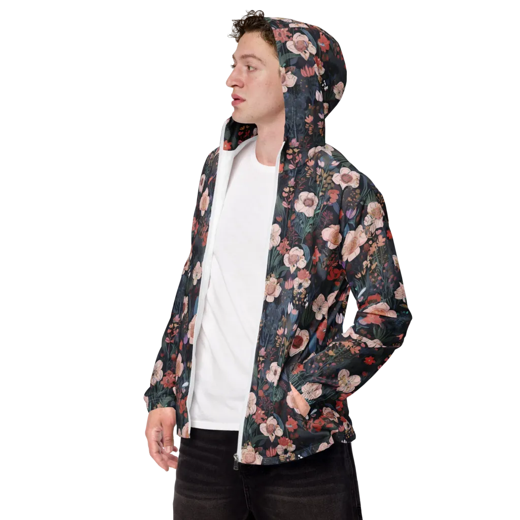 Midnight Conservatory on Men's Windbreaker — Left Front