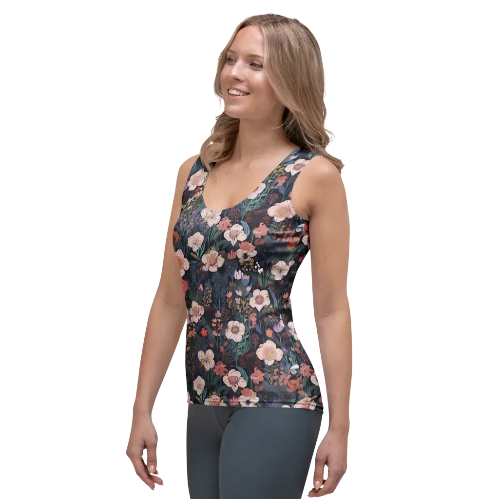 Midnight Conservatory on Women's Tank Top — Left Front