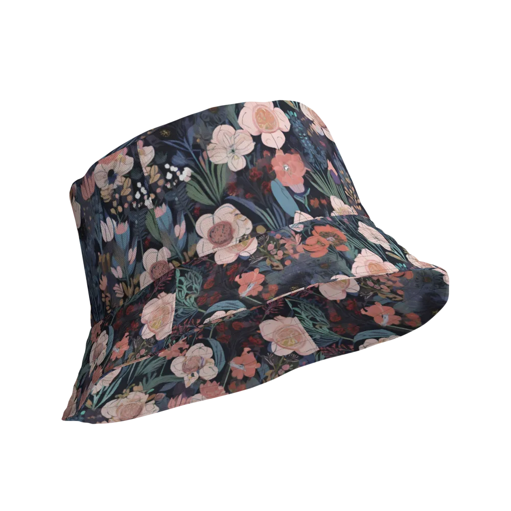 Midnight Conservatory on Reversible Bucket Hat — Product details Outside