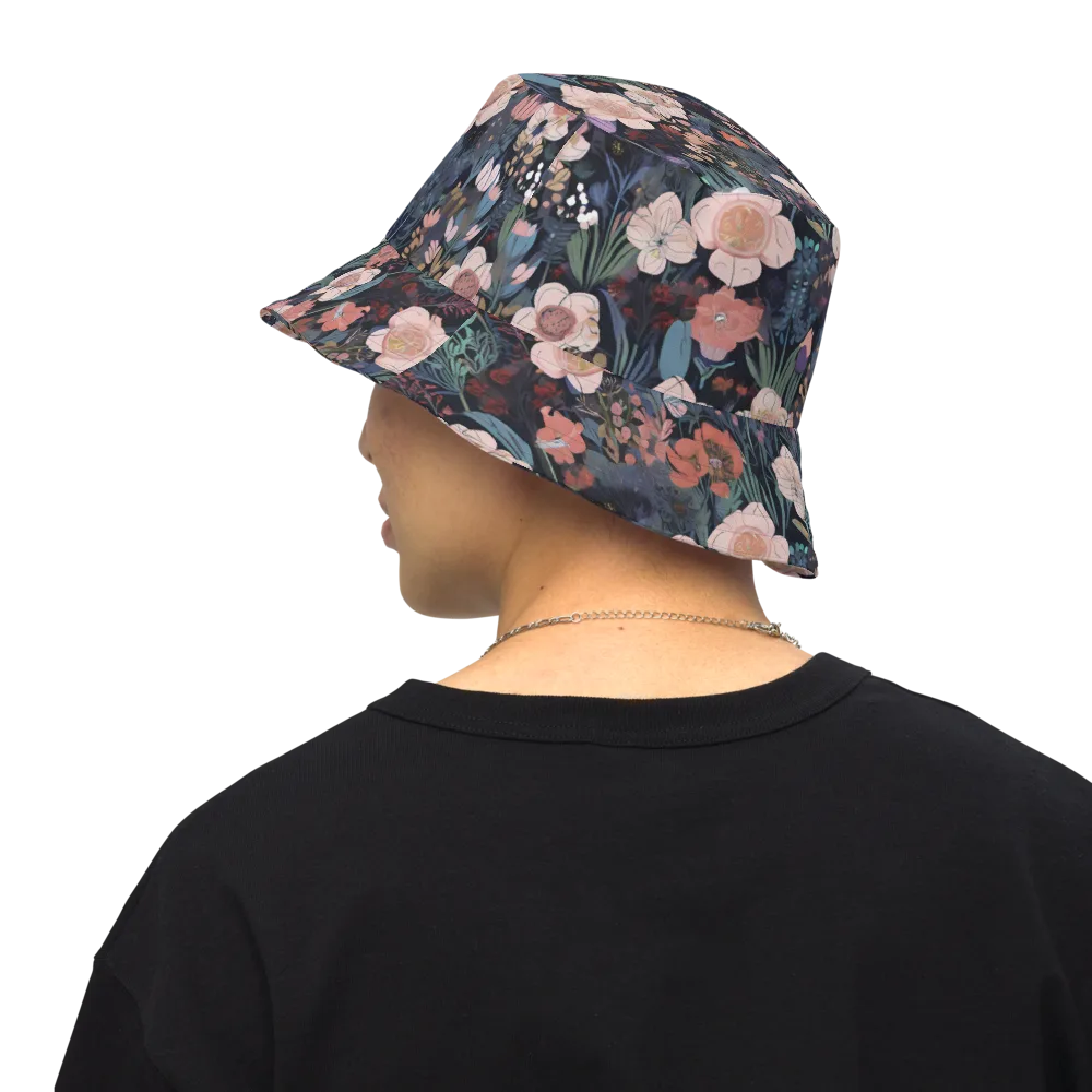 Midnight Conservatory on Reversible Bucket Hat — Back Inside