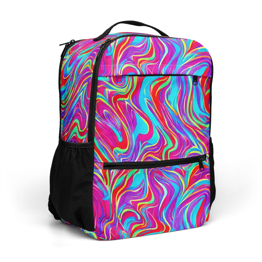 Rainbow Turbulence on Utility Backpack — Right Front