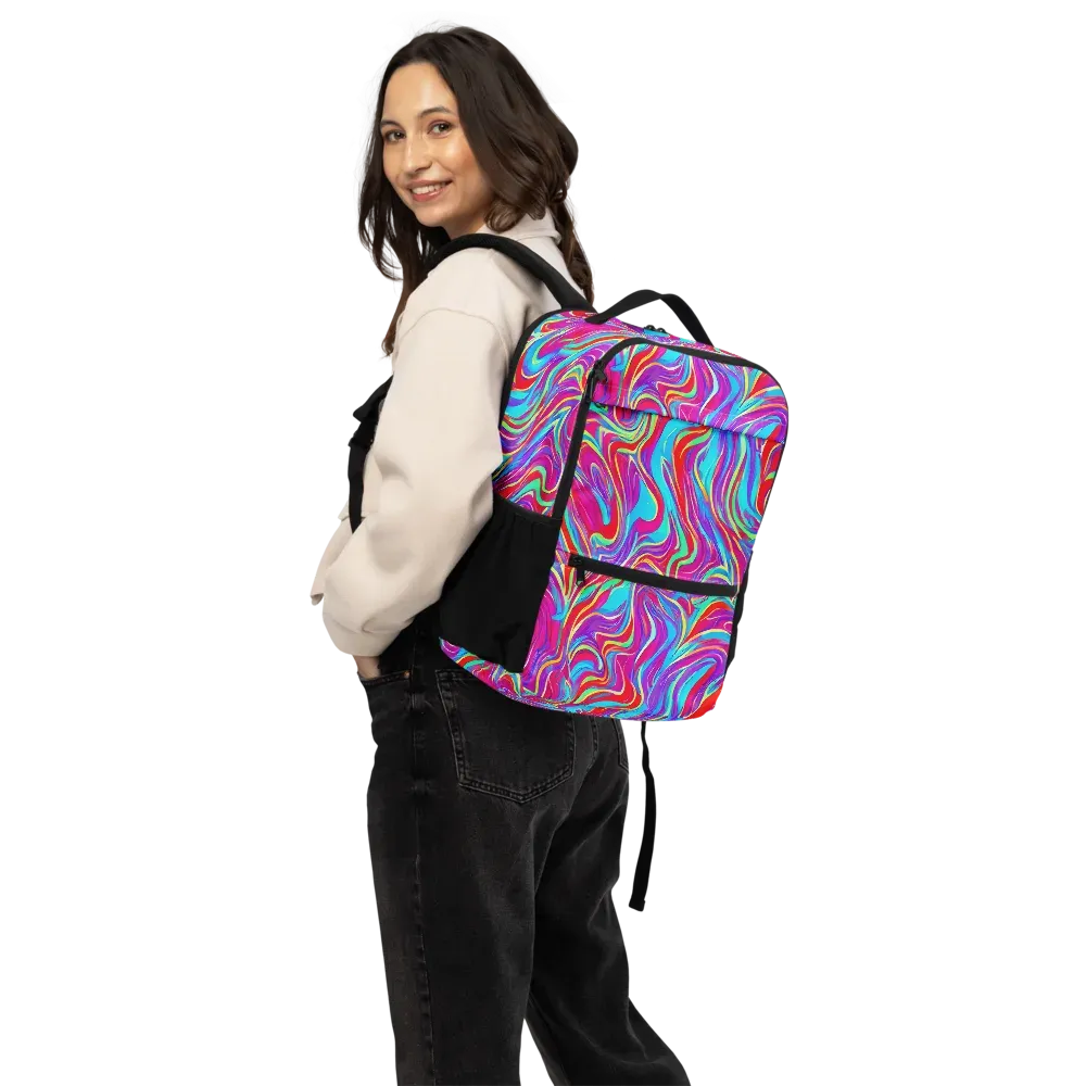 Rainbow Turbulence on Utility Backpack — Back