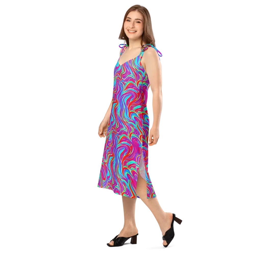Rainbow Turbulence on Slip Dress — Left Front