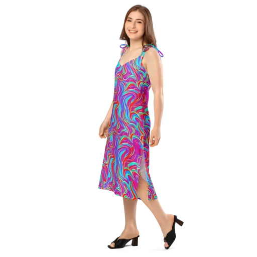 Rainbow Turbulence on a Slip Dress