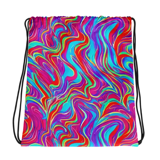 Rainbow Turbulence on a Drawstring Bag