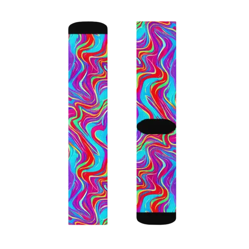 Rainbow Turbulence on a Socks