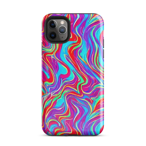 Rainbow Turbulence on a Tough Case for iPhone®