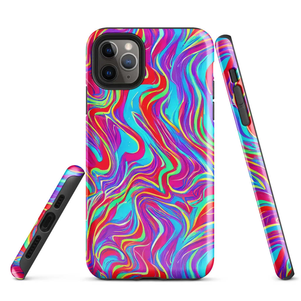 Rainbow Turbulence on Tough Case for iPhone® — Front