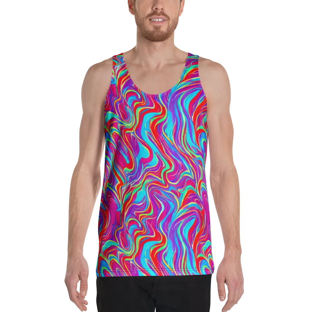 Rainbow Turbulence on Men's Tank Top — Front