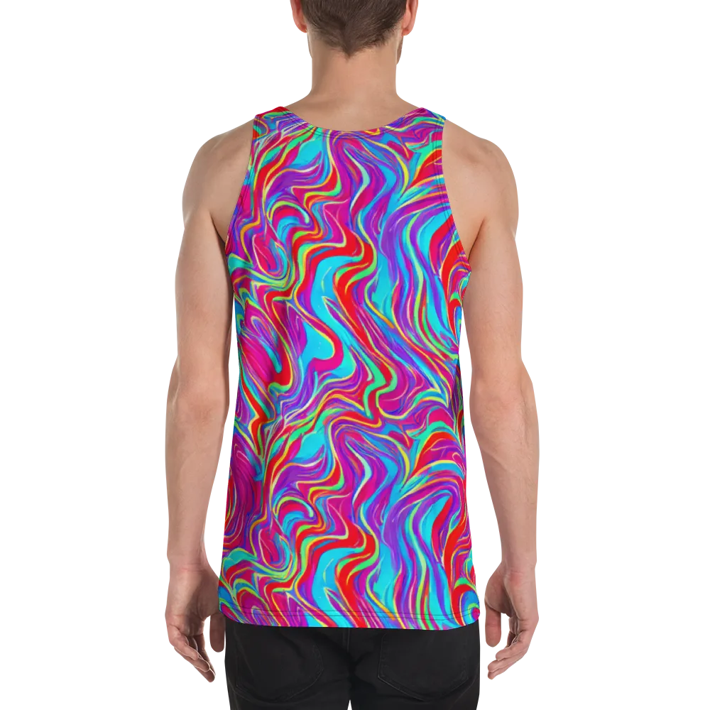 Rainbow Turbulence on Men's Tank Top — Back