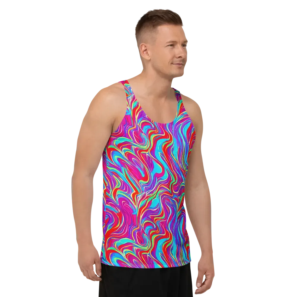 Rainbow Turbulence on Men's Tank Top — Right Front