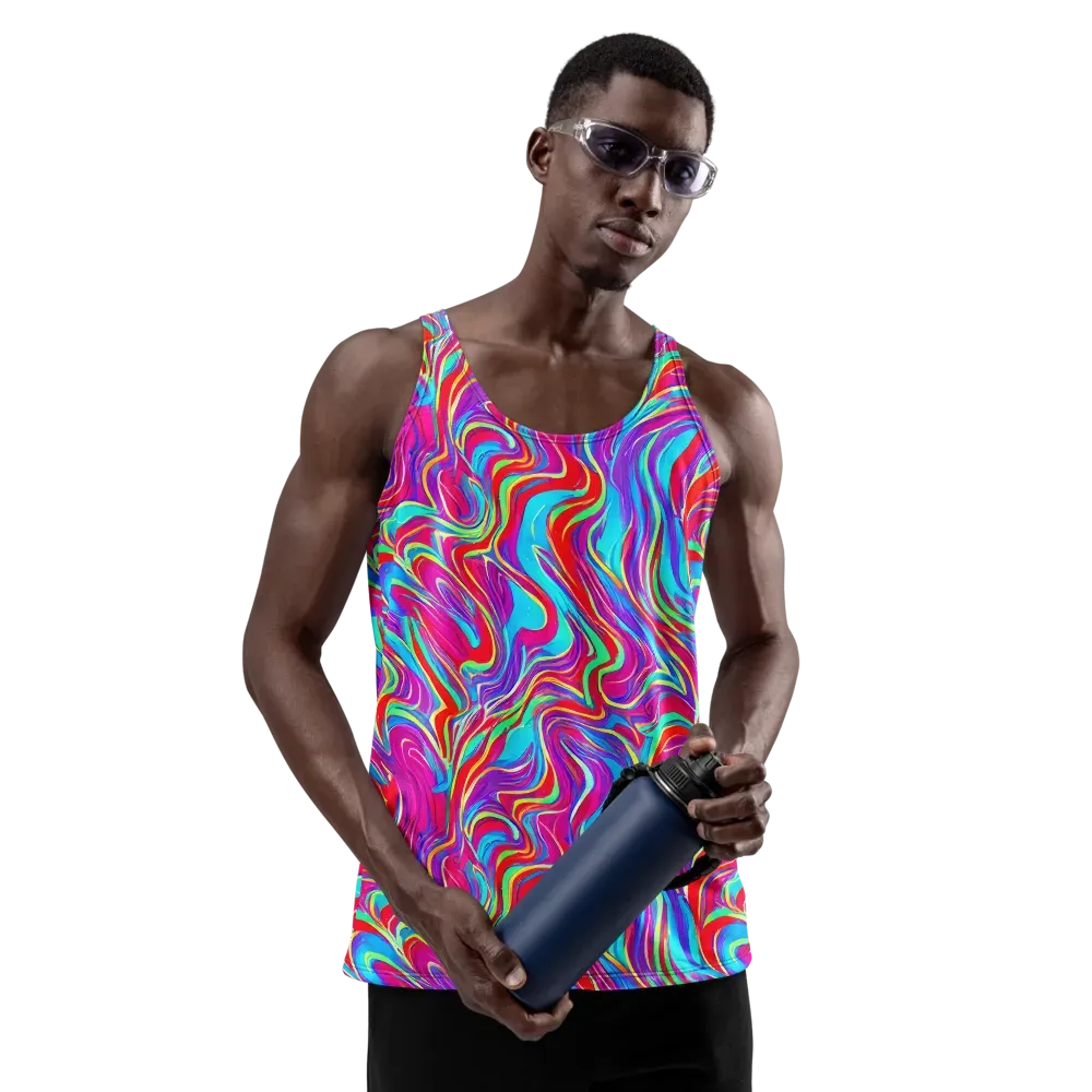 Rainbow Turbulence on Men's Tank Top — Front