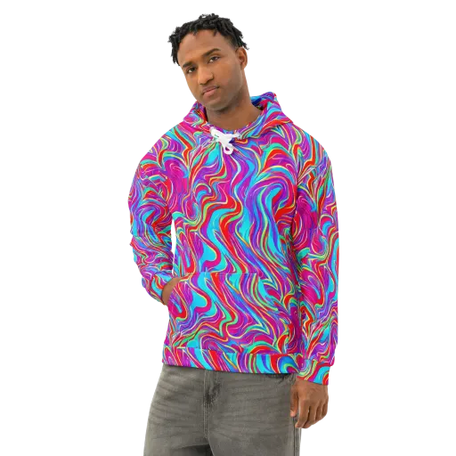 Rainbow Turbulence on a Cotton Hoodie