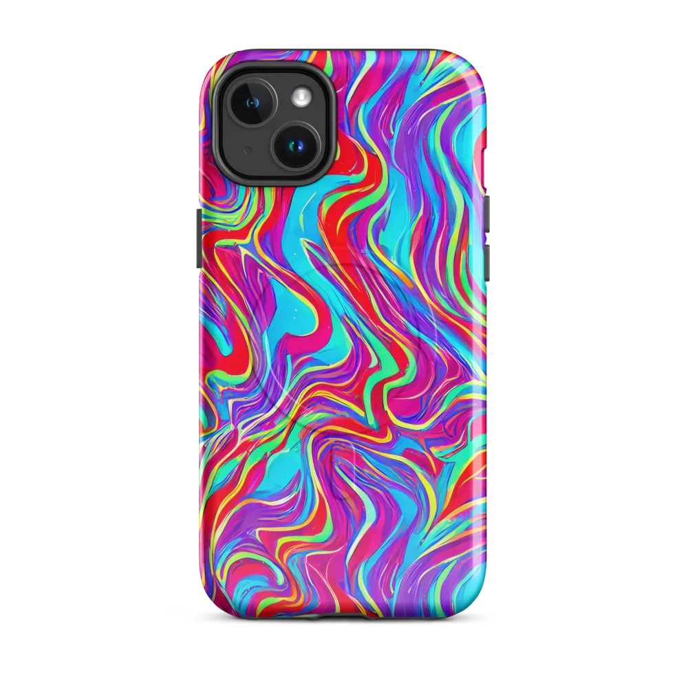 Rainbow Turbulence on MagSafe Tough Case for iPhone® — Front