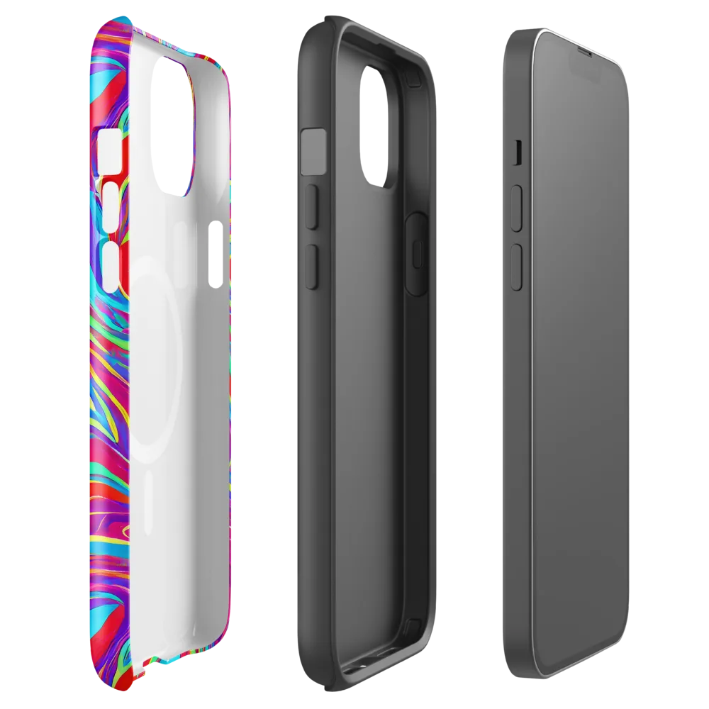 Rainbow Turbulence on MagSafe Tough Case for iPhone® — Front