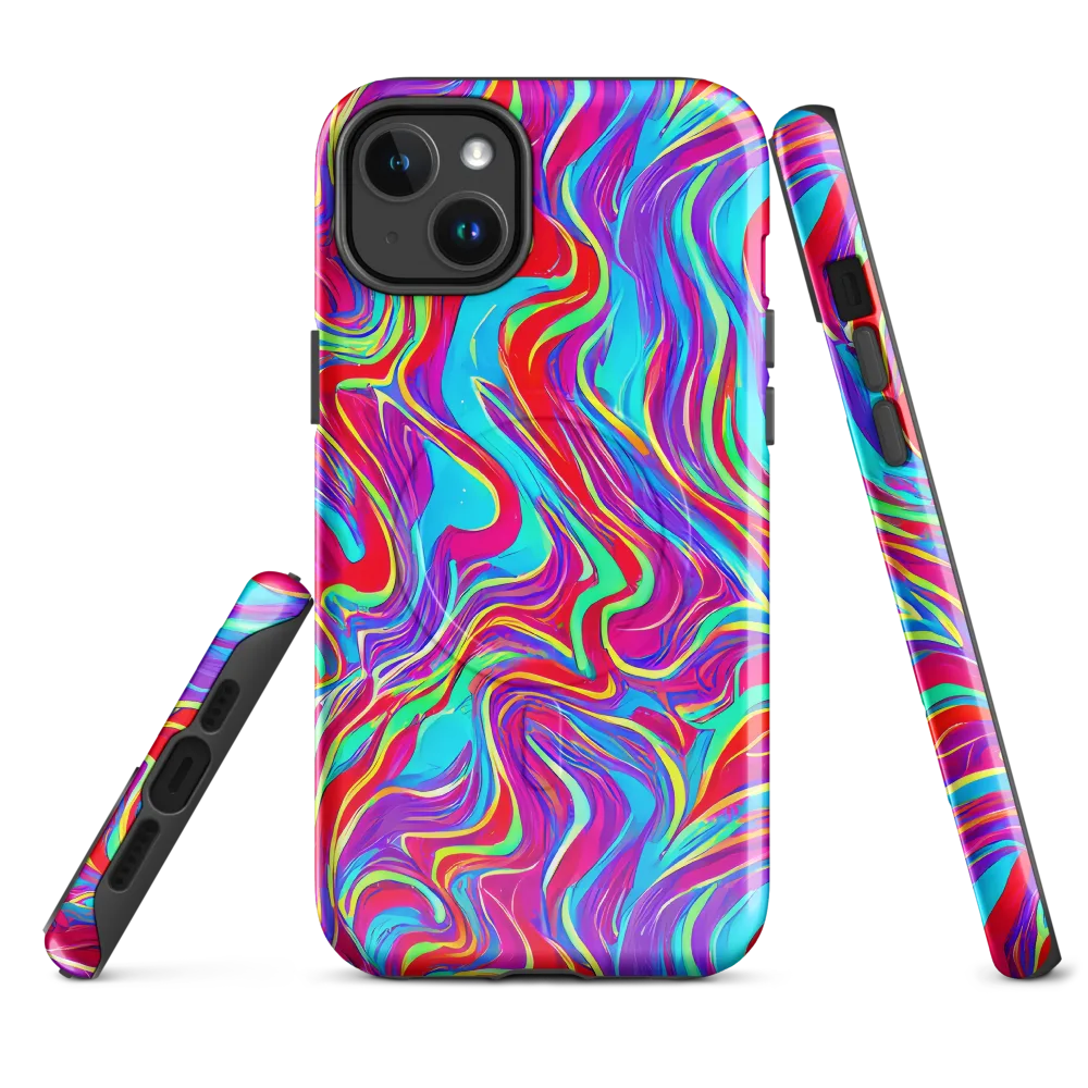 Rainbow Turbulence on MagSafe Tough Case for iPhone® — Front