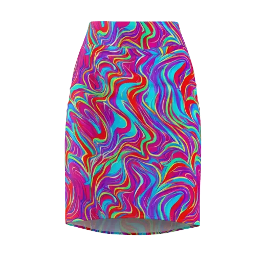 Rainbow Turbulence on a Pencil Skirt