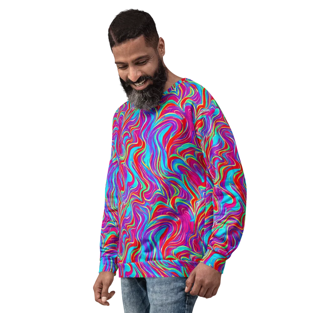 Rainbow Turbulence on Sweatshirt — Left Front