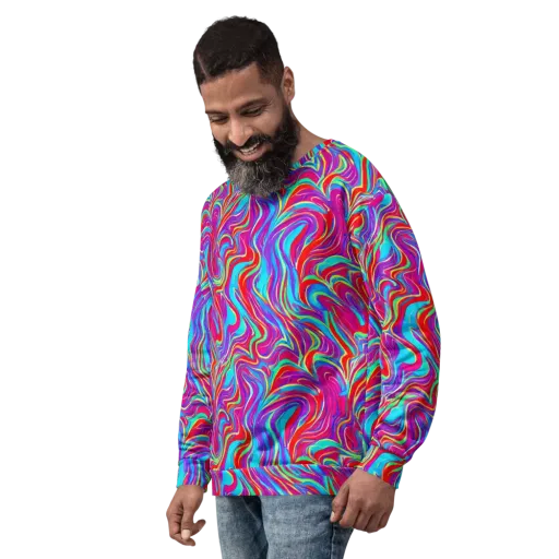 Rainbow Turbulence on a Sweatshirt
