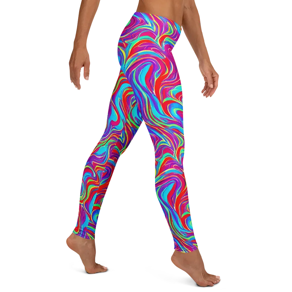 Rainbow Turbulence on Leggings — Right