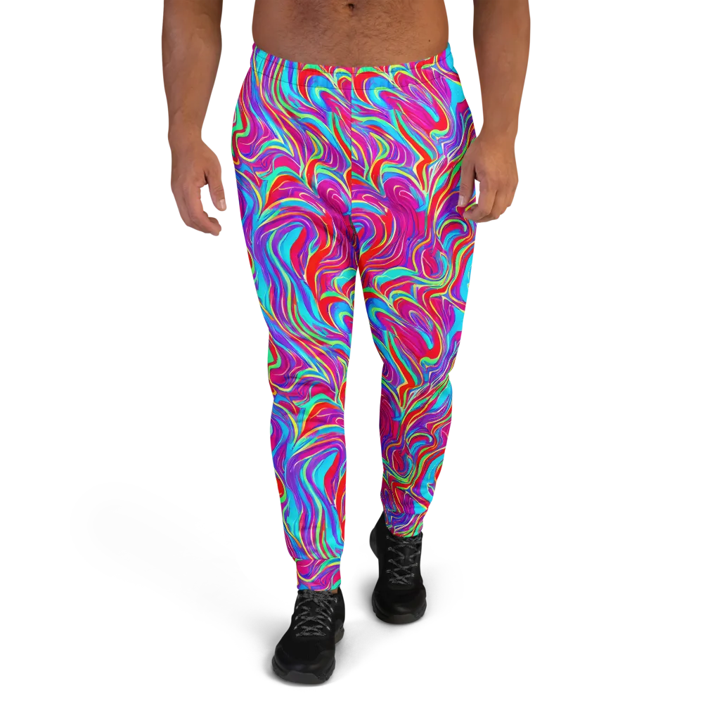 Rainbow Turbulence on Men's Joggers — Front