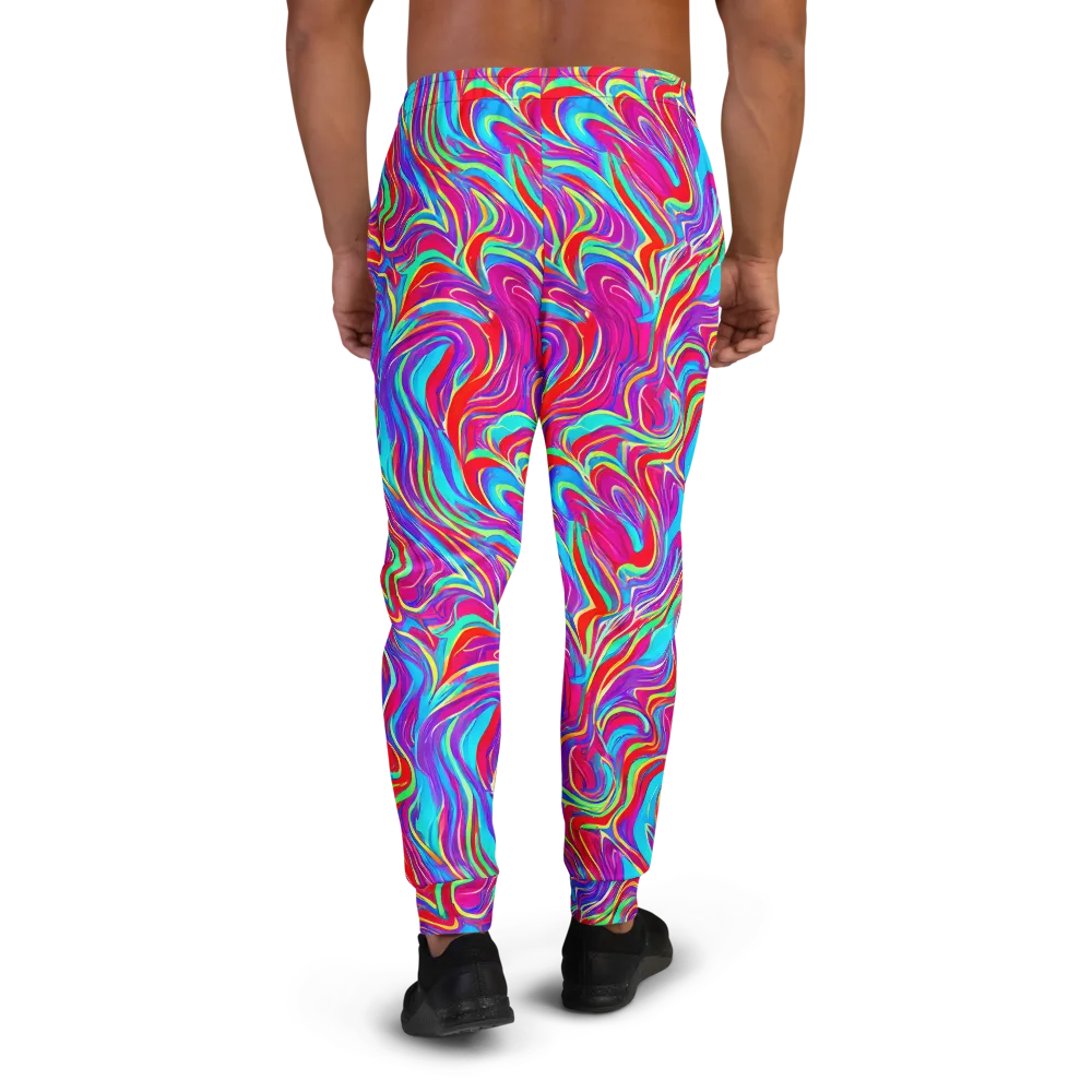 Rainbow Turbulence on Men's Joggers — Back