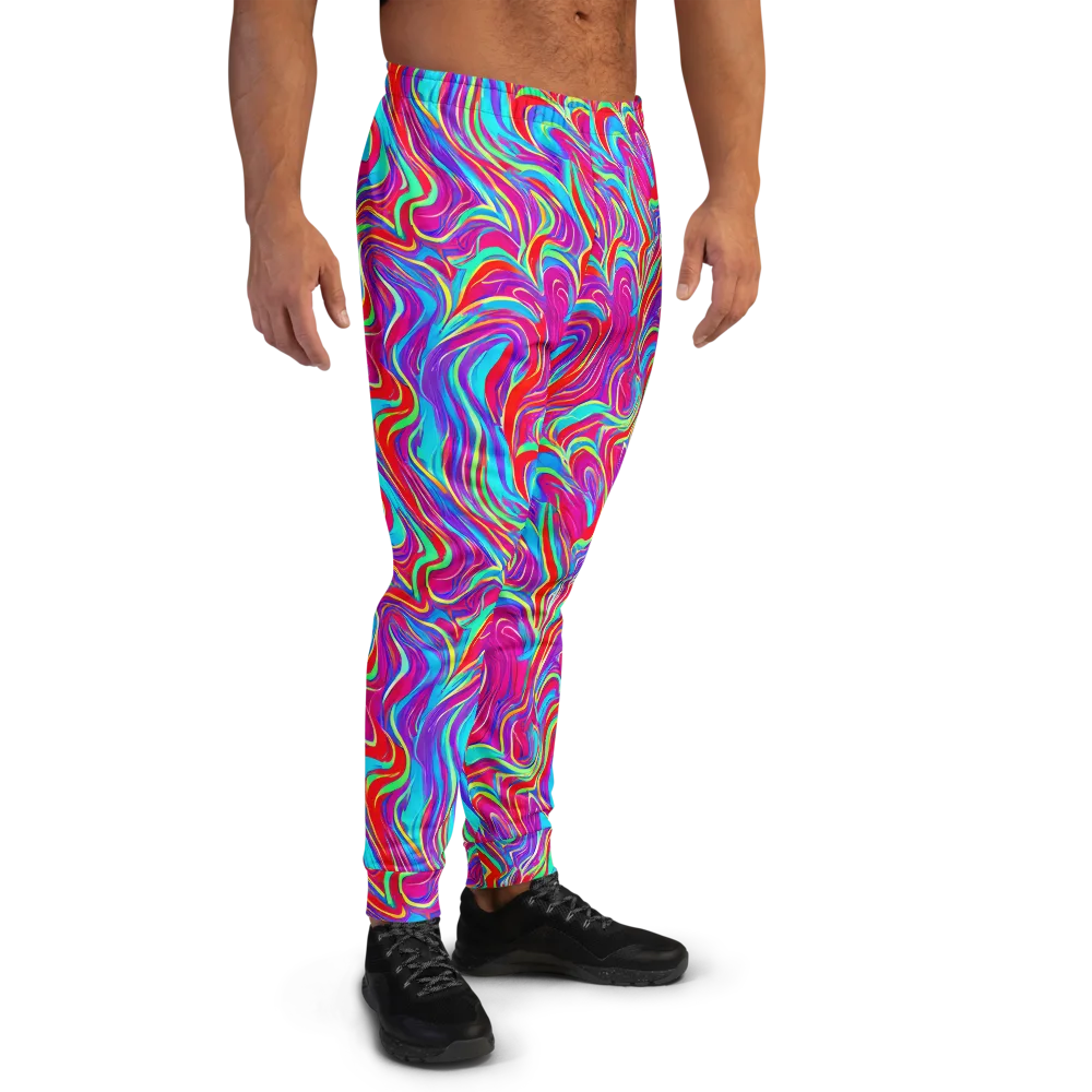 Rainbow Turbulence on Men's Joggers — Right