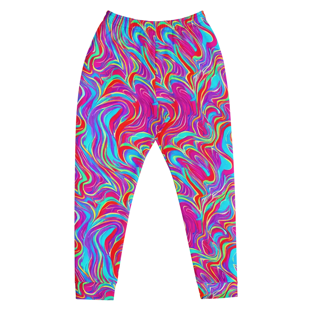 Rainbow Turbulence on Men's Joggers — Front