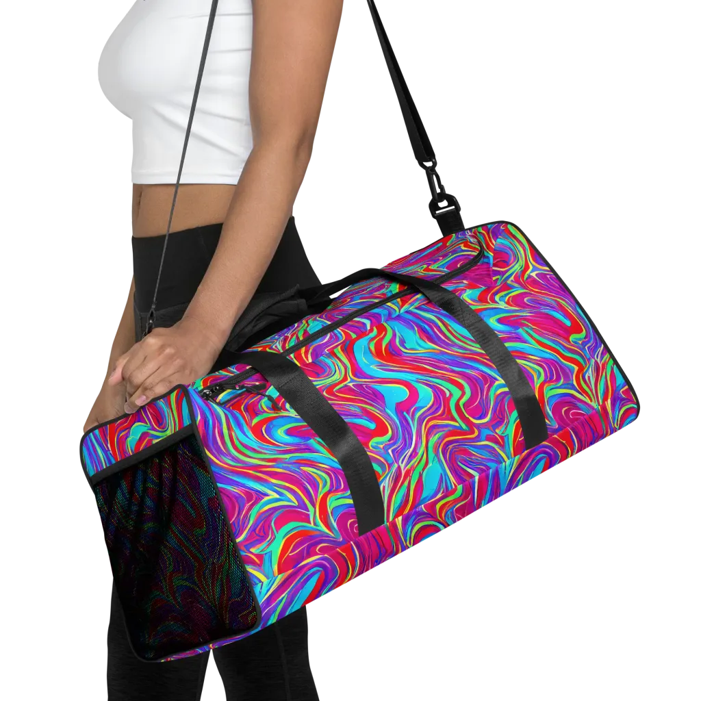 Rainbow Turbulence on Duffle Bag — Front