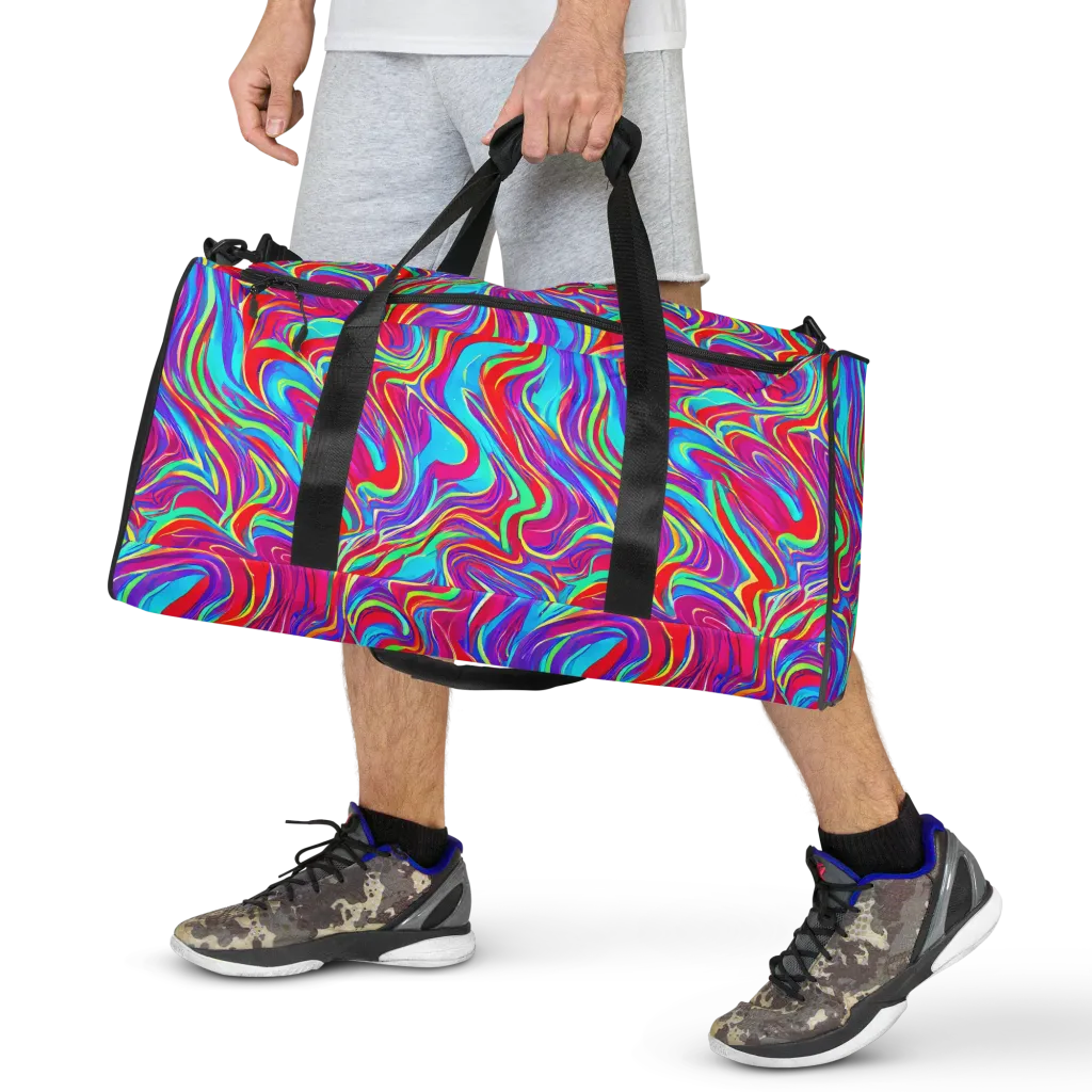 Rainbow Turbulence on Duffle Bag — Front